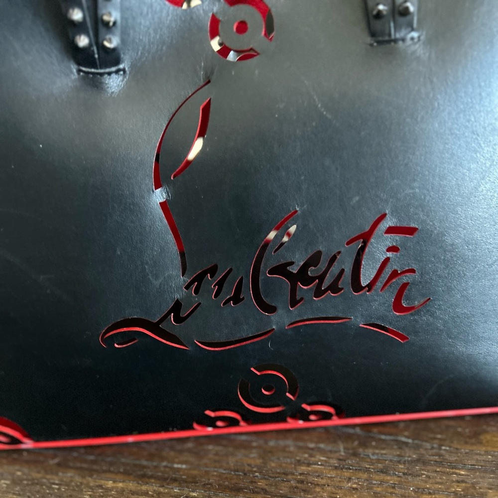 Christian Louboutin perforated tote w/ COA - Picture 7 of 13